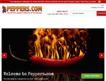 Tablet Screenshot of peppers.com